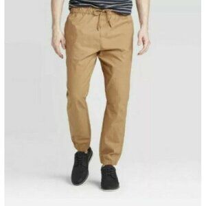 𝅺NWT Goodfellow & Co. Men's SLIM FIT UTILITY JOGGER Pants Men's LIGHT BROWN XS